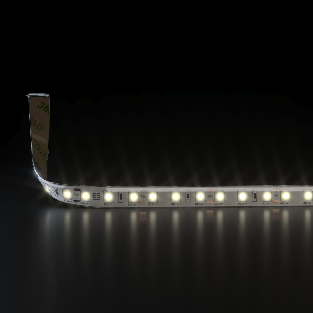 Светодиодная лента Лента светодиодная 12V 9,6W 120Led 2835 IP65 теплый белый, 5м