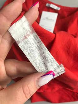 Футболка Zara с надписью, маркировка S, визуально 44 размер