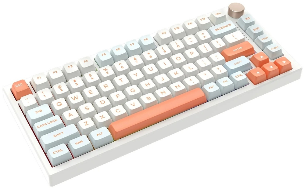 Клавиатура VGN N75 RGB silver switch белый