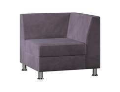 Секция с подлокотником одноместная левая MC-1P.01(L) ткань Velutto 19