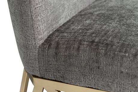 Стул велюровый 49х65х99см Garda Decor серый