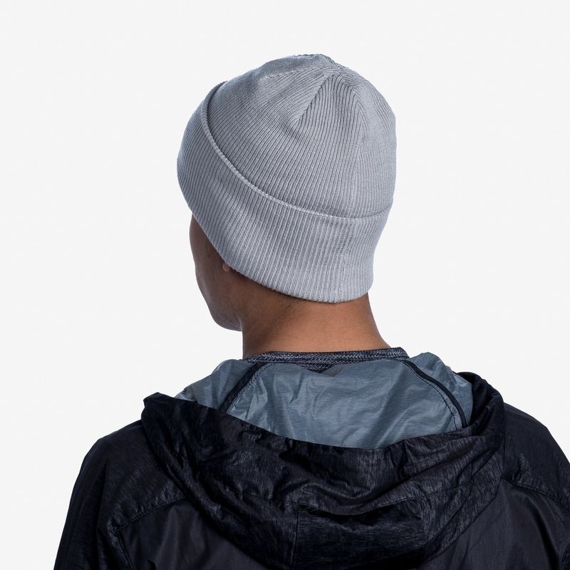 Шапка Buff Crossknit Hat Sold Lihgt Grey Фото 8