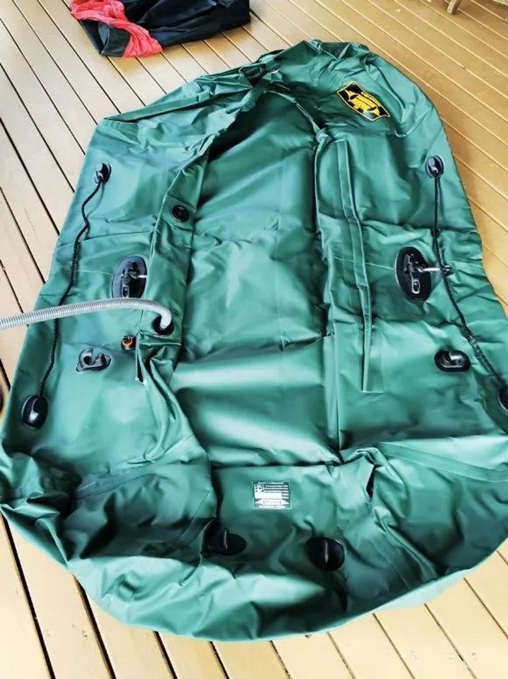 Лодка пвх лодки поволжья r-250 (цвет: зелёный)