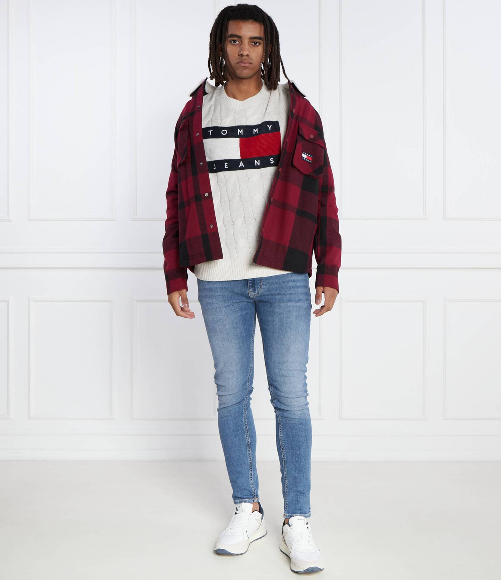 Свитер Tommy Jeans - белый(DM0DM17762)