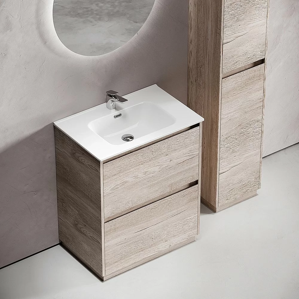 Тумба с раковиной Sancos Libra Floor 70 LB70FEG дуб галифакс натуральный
