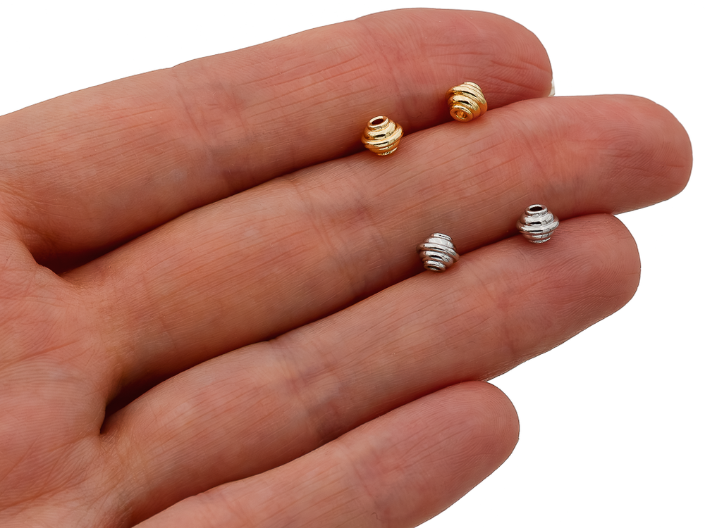 Бусина "Веретено " 4мм (10шт)