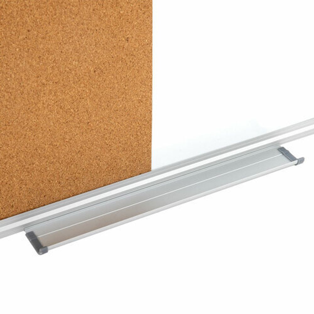 Доска комбинированная: магнитно-маркерная, пробковая для объявлений, 60х90 см, BRAUBERG "Extra", 237566