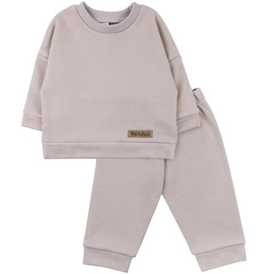 Костюм для девочек футер 3х нитка петля 8438300101 р.80 (Юлла)