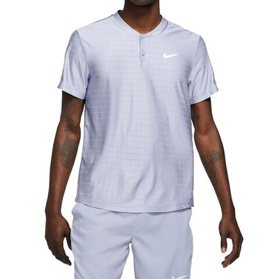 Мужское поло теннисное Nike Court Dri-Fit Advantage Polo - indigo haze/indigo haze/white