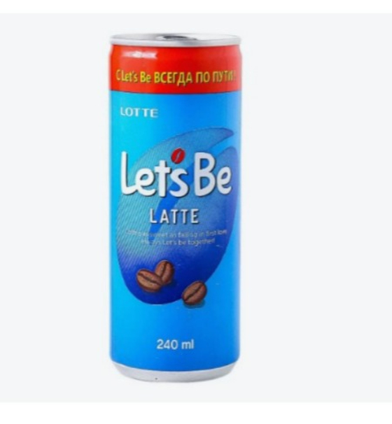 Напиток кофейный LOTTE "Let*s Be" Latte 240мл (30шт) банка