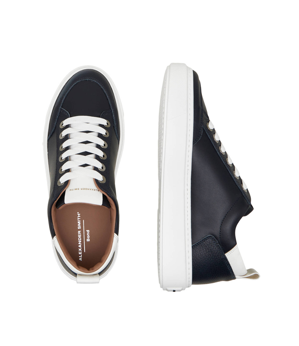 Кожаные кроссовки bond man Alexander Smith - темно-синий(ASAZBDM3303)