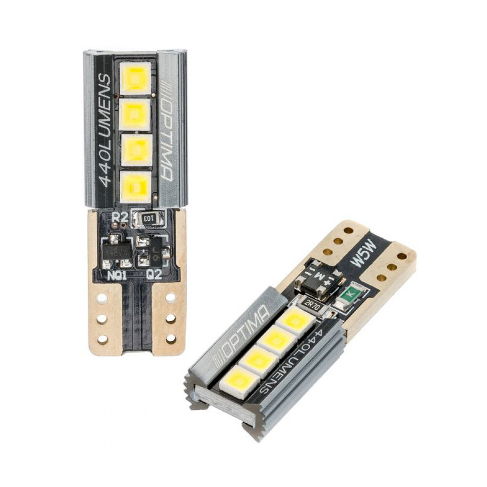 Optima W5W 8 SMD(LG CHIP) CAN-Bus 440Lm 5000K 12V