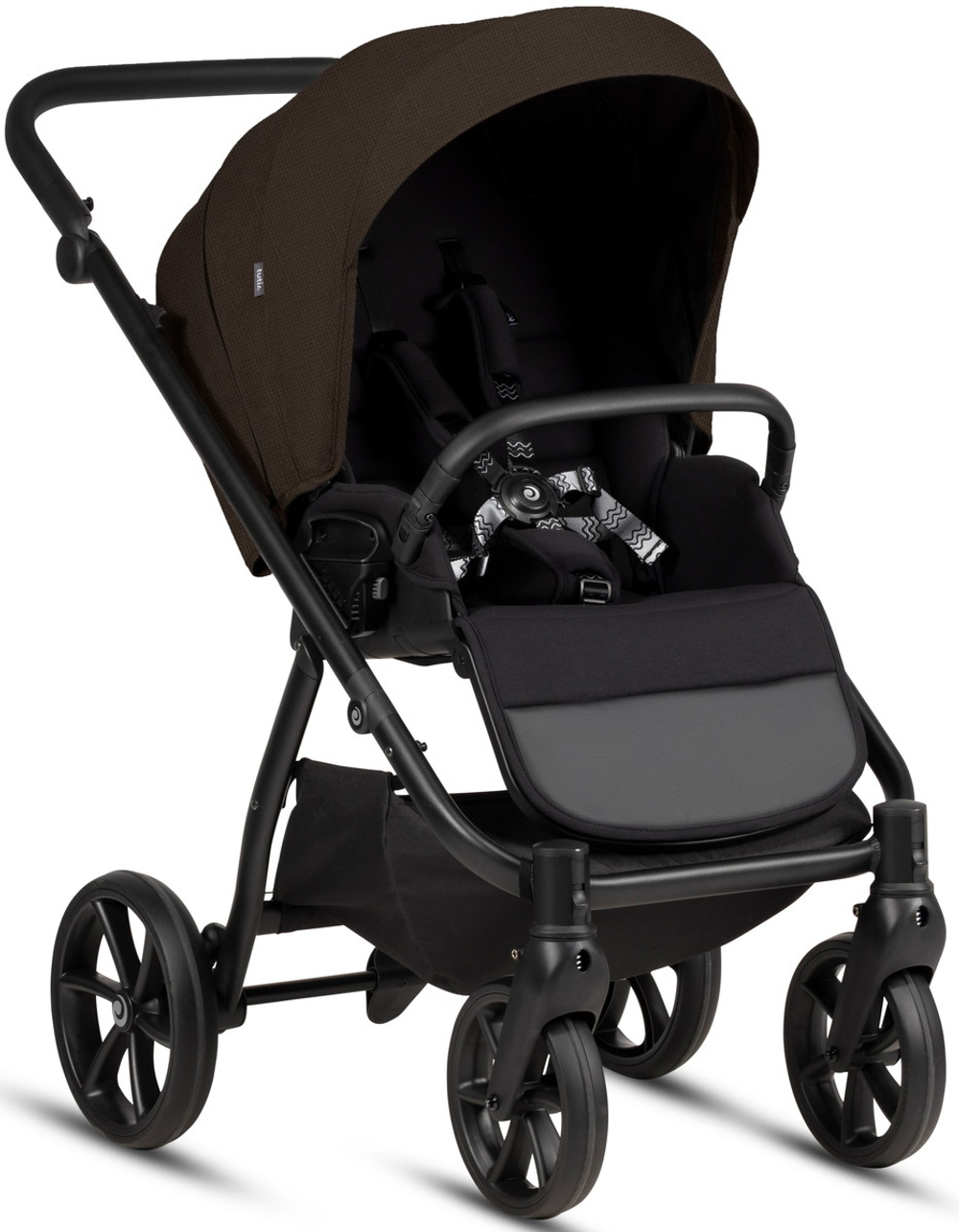 Детская коляска Tutis Leo 3 Plus 4 в 1 с автокреслом Beno Beige и базой 1582203 Brown