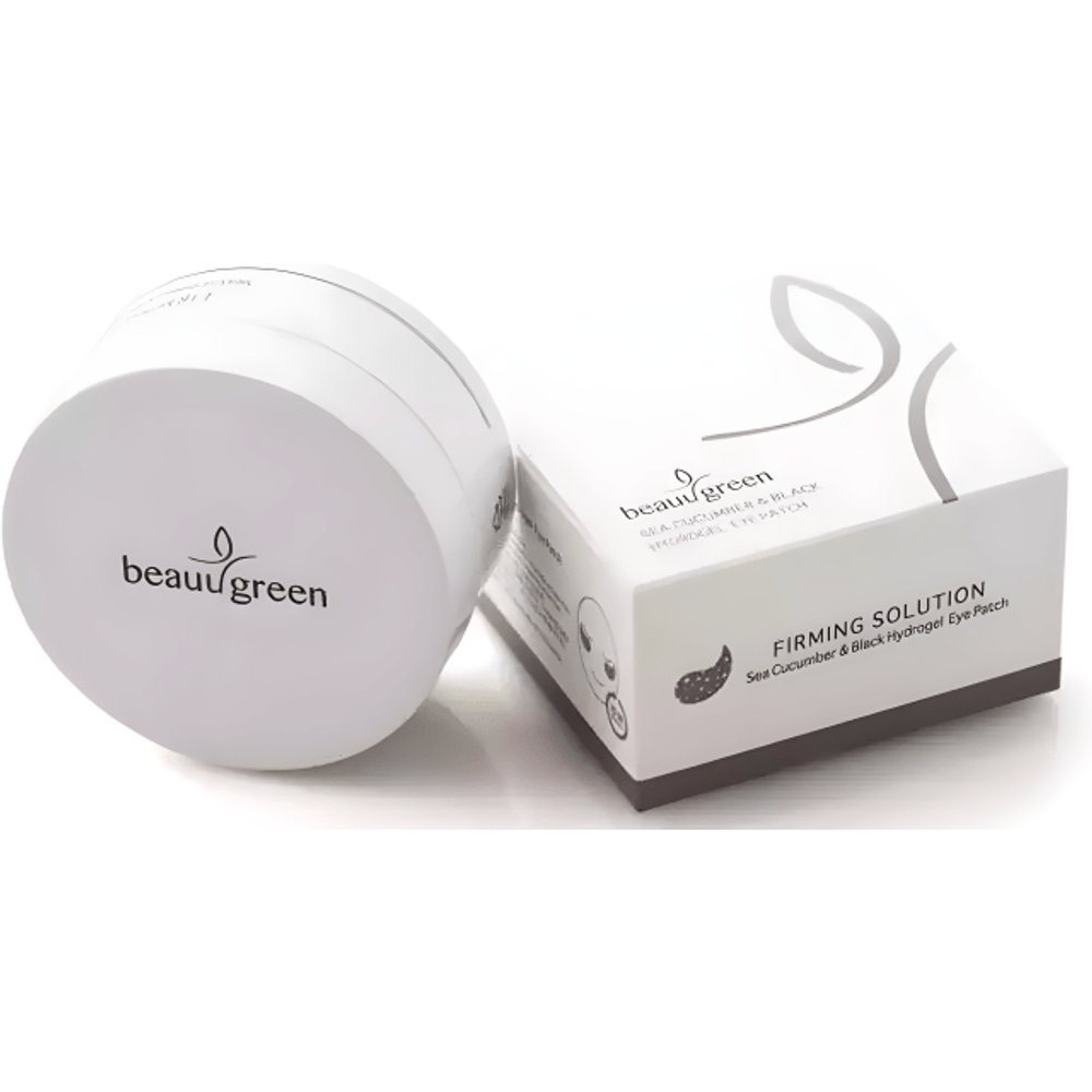 BeauuGreen Гидрогелевые патчи для глаз с экстрактом морского огурца| Hydrogel Sea Cucumber & Black Eye Patch, 60 шт