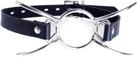 Кляп-кольцо "Краб" черный, металл