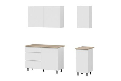 Кухонный гарнитур Den 1,6м Белый/Дуб Сонома