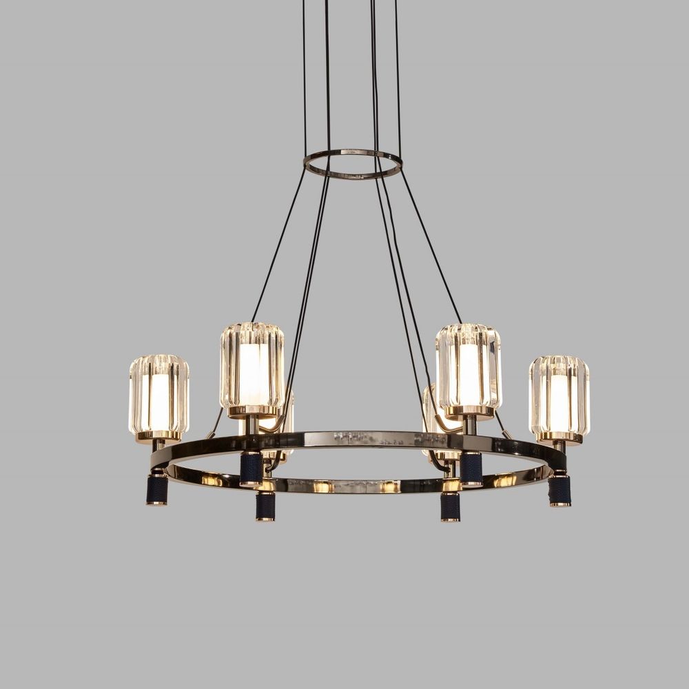 Люстра P0738-6A gold/black