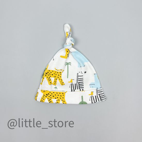 Шапочка однослойная "Веселое сафари" сахар