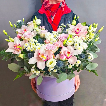 Авторская композиция с орхидеями