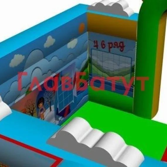 Надувной детский игровой комплекс 7 х 5,4 х 3,7 метров