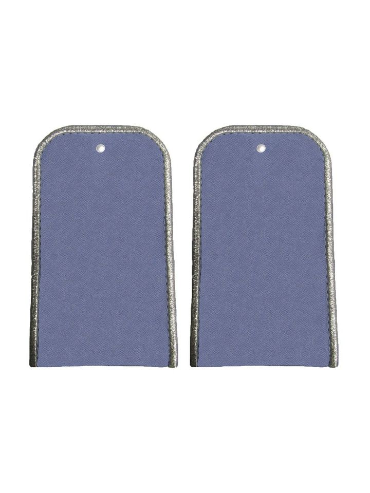 Погоны РЖД на жесткой основе голубые серебряный кант (чистые)