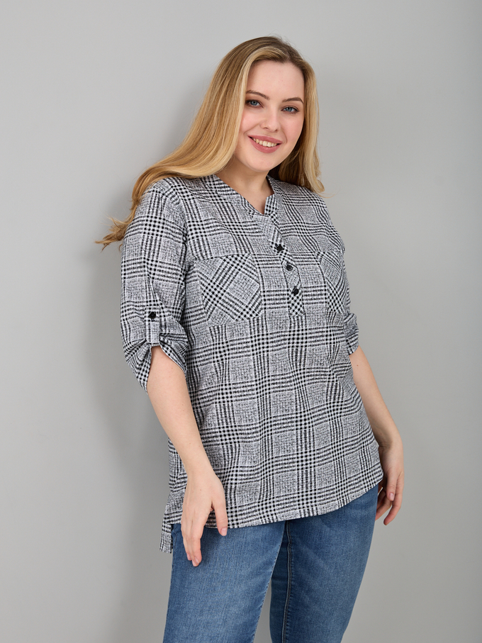 Блузка БЛ-131/сераяклетка