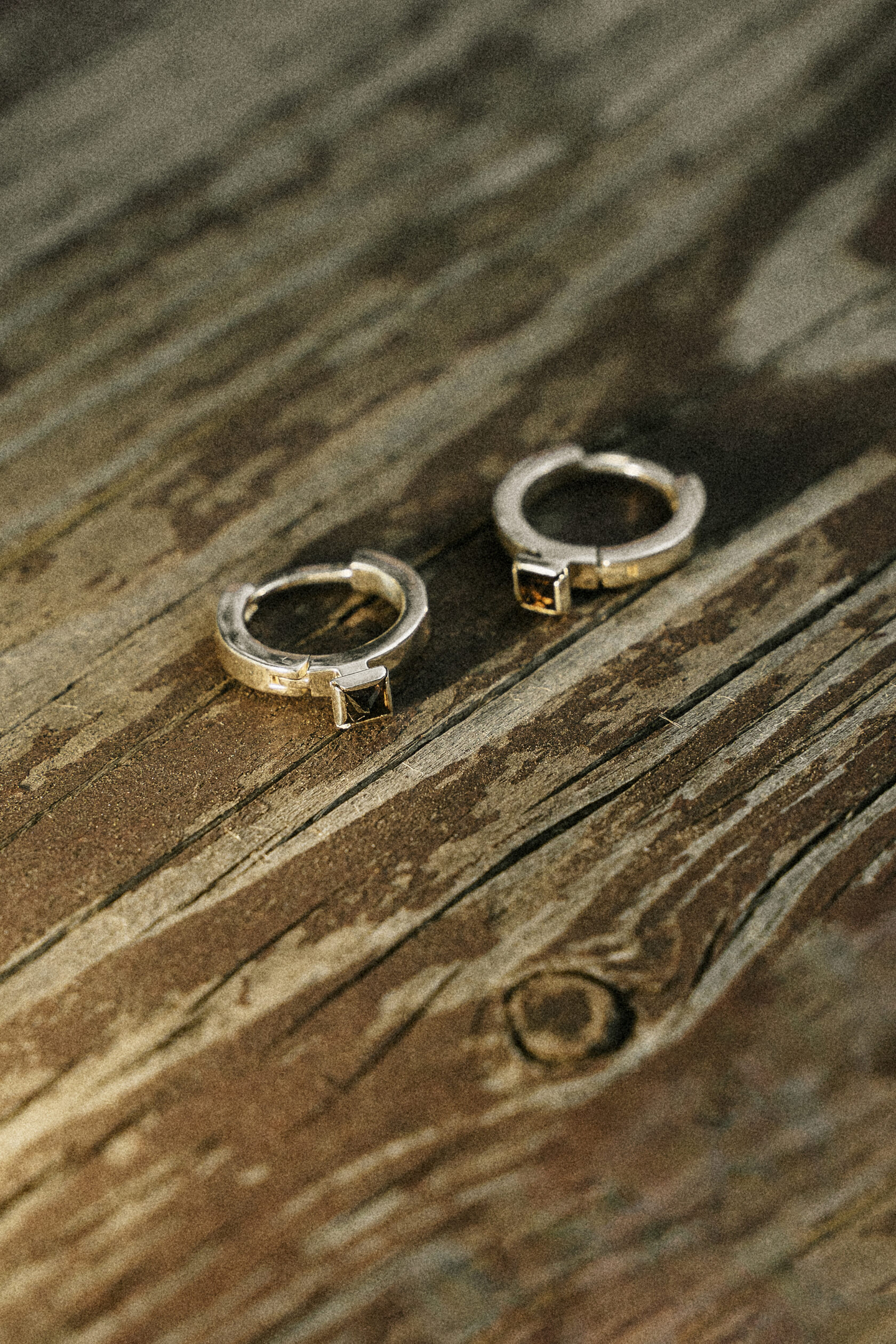 Серьги Опора с раухтопазом