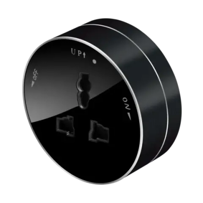 MULTITRACK Розетка универсальная круглая 13 А/250 В АНТРАЦИТ