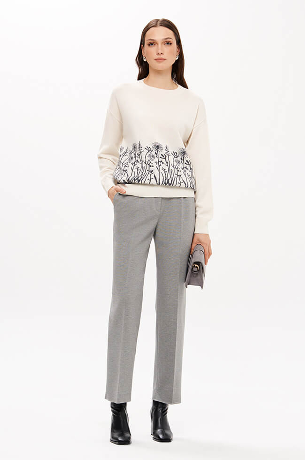 23396 Джемпер женский (молочный)