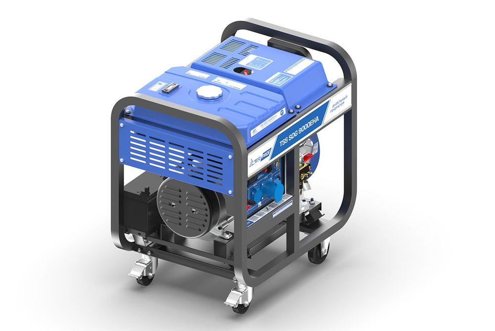 Дизель генератор TSS SDG 9000EHA - [8 кВт / 34,8 А] эл. старт, однофазный
