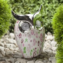 Светильник уличный ЭРА Садовые ERAFYH01-05 Филин на солнечной батарее полистоун 16 см