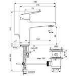 Смеситель для раковины Ideal Standard CERAPLAN BD276AA