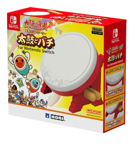 Геймпад Nintendo Игровой контроллер Hori Taiko Drum Controller барабан, красный