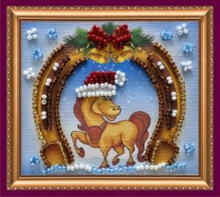 Muncuqla tikmə üçün dəst-maqnit «Yeni iliniz mübarək-4»