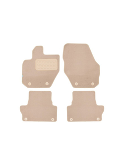 Коврики в салон для VOLVO XC60 АКПП 2008-2013, 2013-2017, 2017-2021, 2021- внедорожник , 4 шт. (текстиль, бежевые) KLEVER04500922112KH