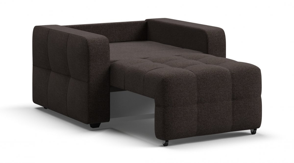 Денди кресло-кровать Рогожка Мальмо шоколад