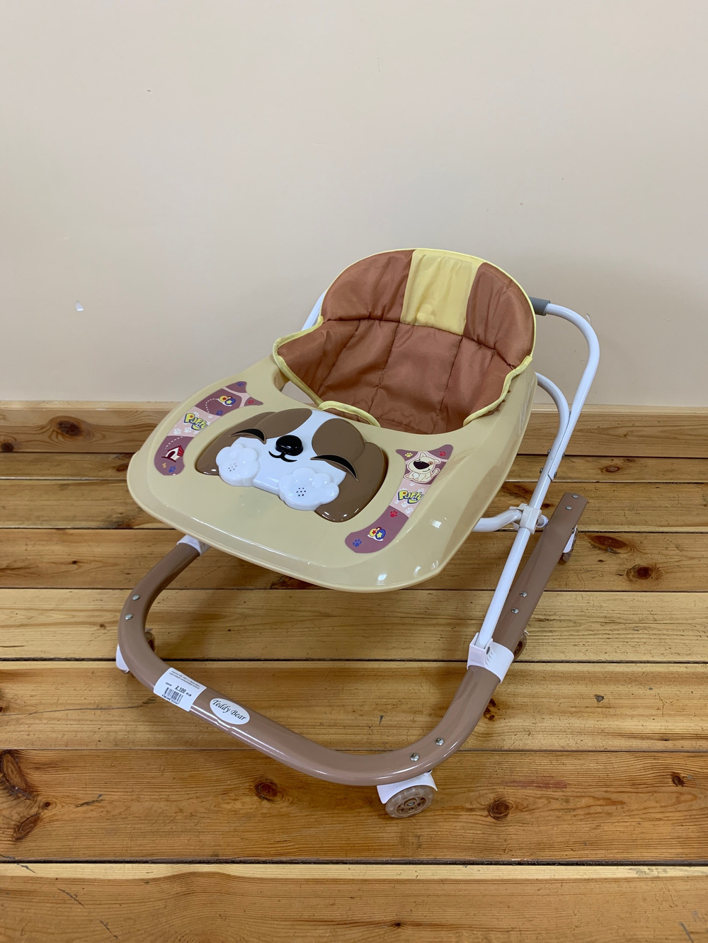 Ходунки SBL 5401 U (Teddy Bear), коричневый (силиконовые колеса)