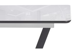 Стол на тумбе Иматра 140(180)х80х75 ультра белый / черный