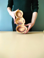 Менажница деревянная для подачи блюд и закусок "АЗИЯ"