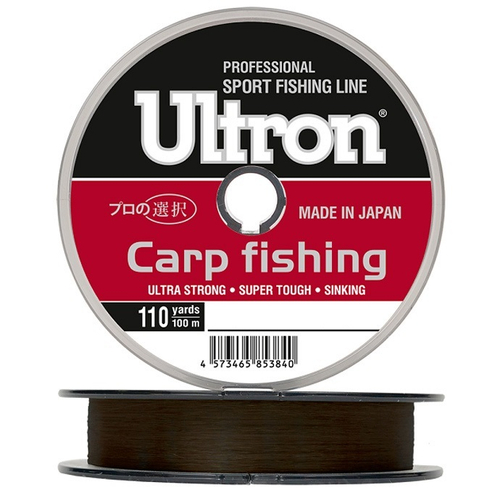 Леска ULTRON Carp Fishing 0,33 мм., 12,0 кг, 100 м, коричневая