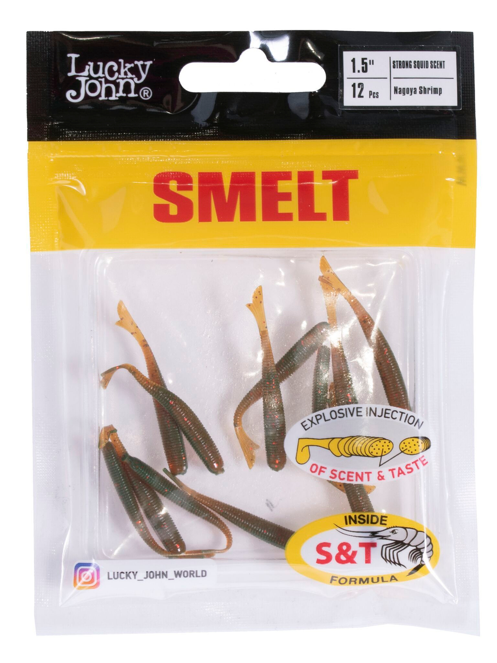 Слаги съедобные искусственные LJ Pro Series SMELT 1,5in (03.80)/085 12шт.