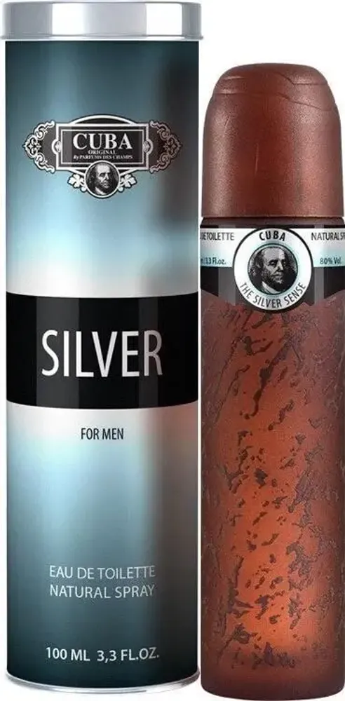 Мужская туалетная вода Cuba Silver EDT 100 мл