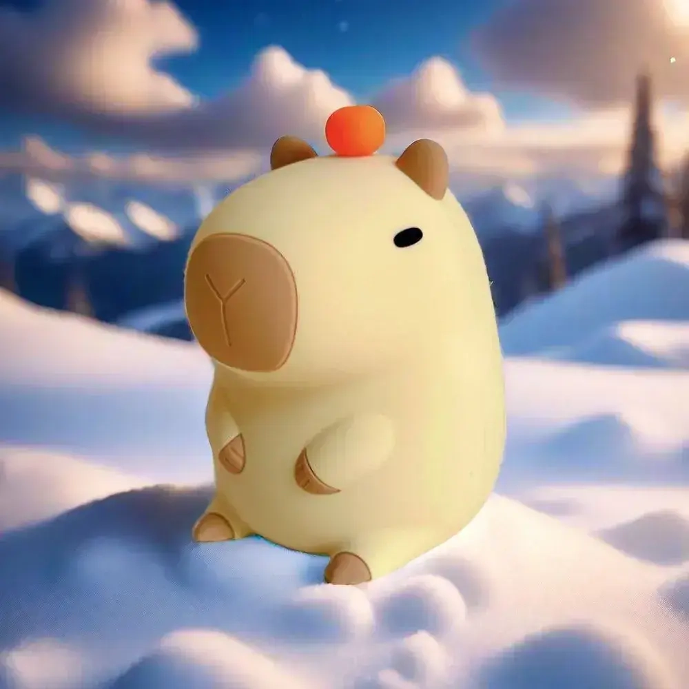 Ночник капибара перезаряжаемый силиконовый ночник для детей