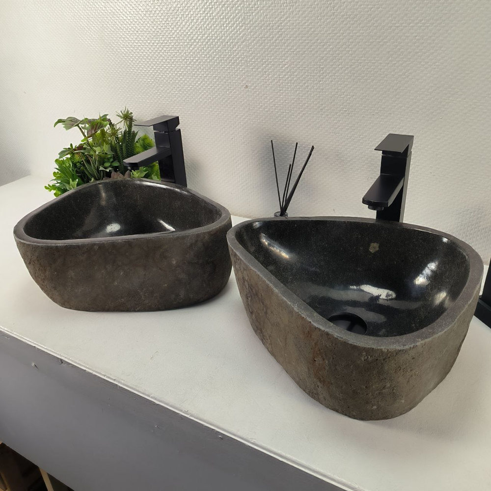 Раковина из речного камня ПАРА! RS-64968 40*35*16 0865