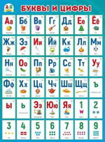 Плакат "Буквы и цифры" (Мир поздравлений)
