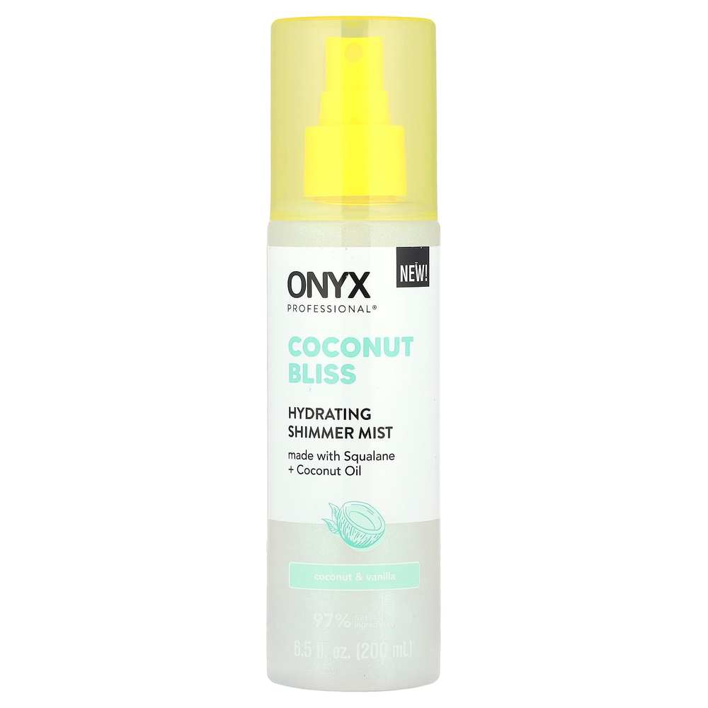 Onyx Professional, Coconut Bliss, увлажняющий спрей с мерцающим эффектом, кокос и ваниль, 200 мл (6,5 жидк. Унции)