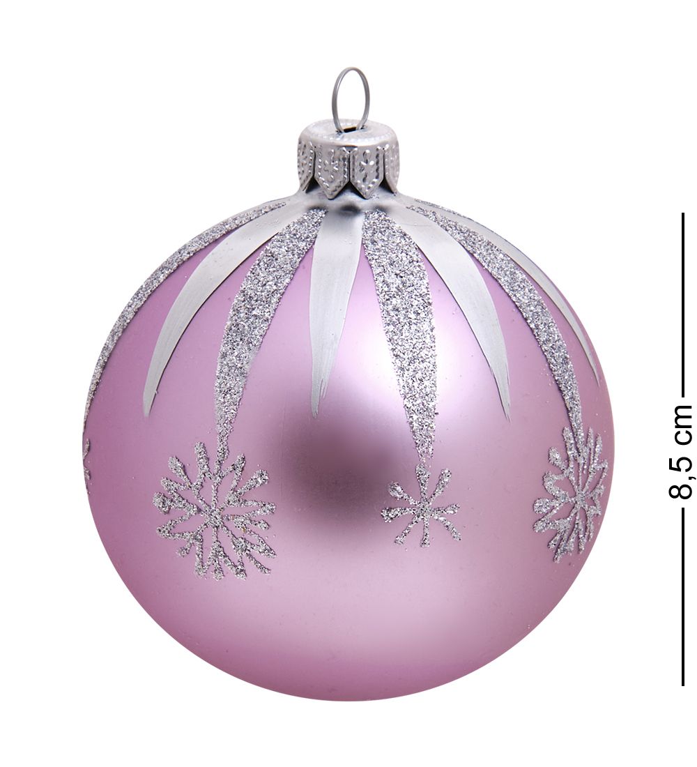 Элита НФШ-1283 Набор ел.украшений Шар 2шт «Снежинки» 80 мм