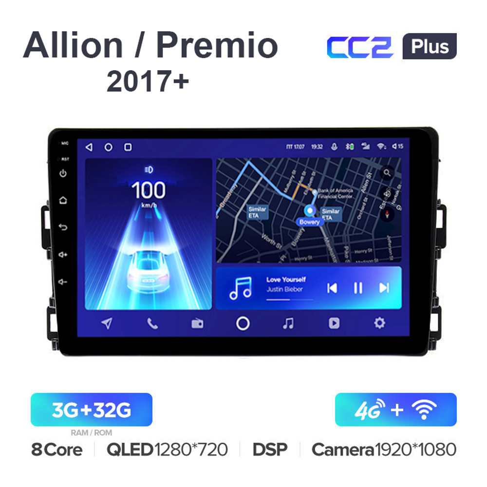 Teyes CC2 Plus 10,2"для Toyota Allion 2017+