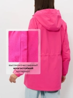 Ветровка с капюшоном удлиненная