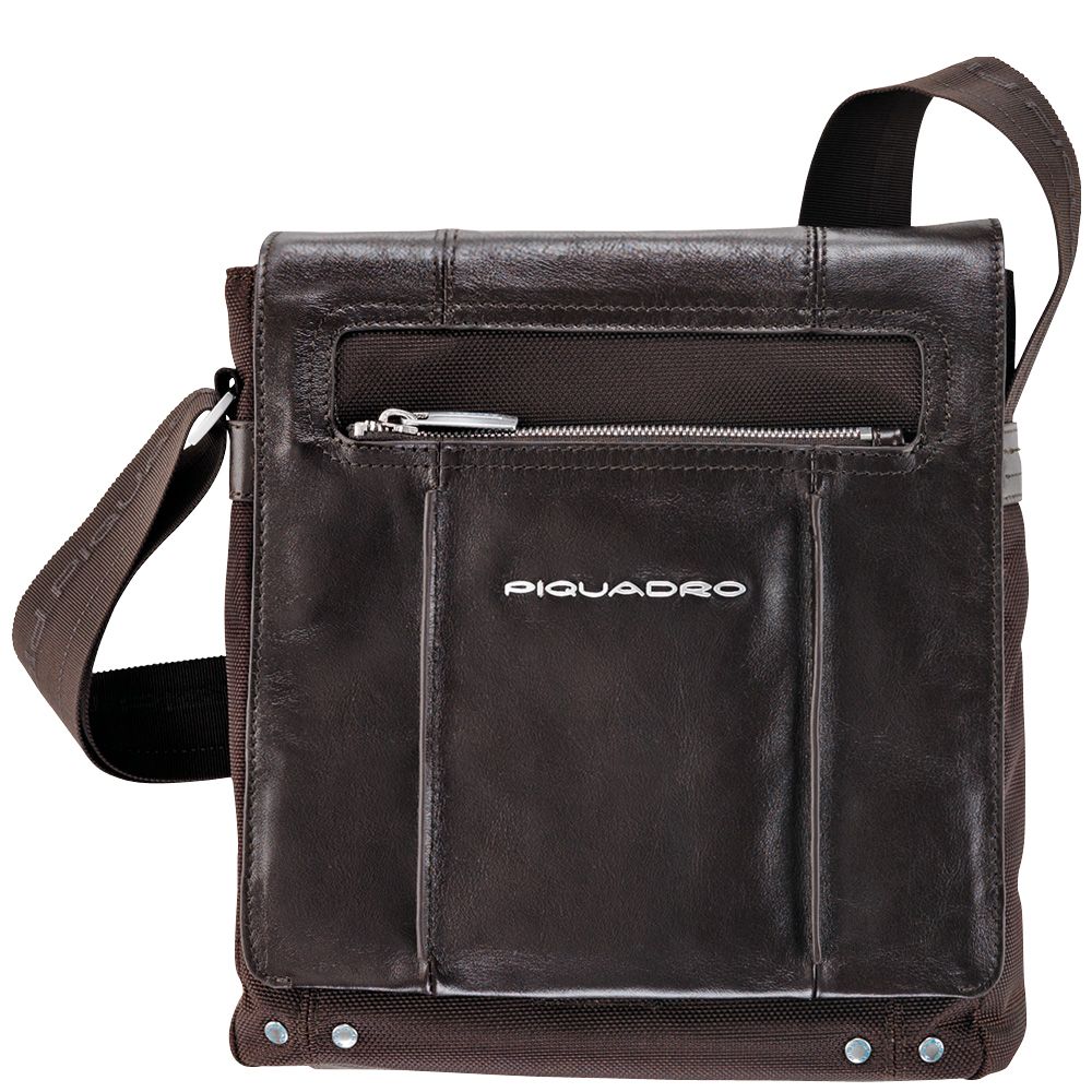 Сумка мужская Piquadro Link темно-коричневый кожа и ткань (CA1593LK/TM)